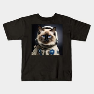 Astronaut Cat in Space - Balinese Kids T-Shirt